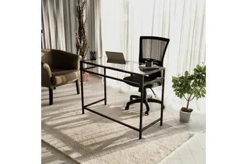 Sabani Skrivbord 100 cm - Glas/Svart - Möbler - Bord & matgrupp - Kontorsbord - Skrivbord