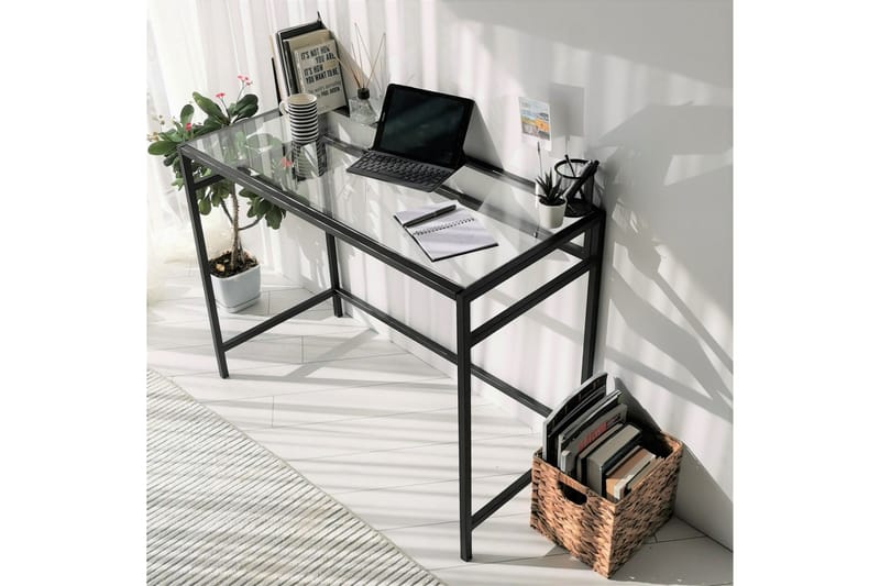 Sabani Skrivbord 100 cm - Glas/Svart - Möbler - Bord & matgrupp - Kontorsbord - Skrivbord