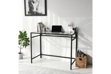 Sabani Skrivbord 100 cm - Glas/Svart - Möbler - Bord & matgrupp - Kontorsbord - Skrivbord