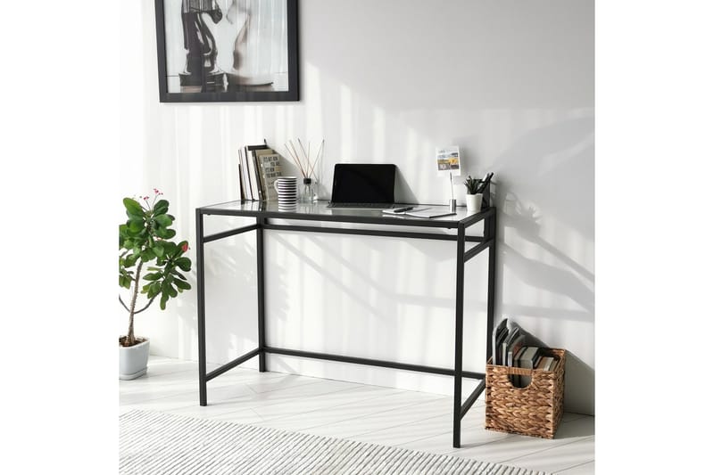 Sabani Skrivbord 100 cm - Glas/Svart - Möbler - Bord & matgrupp - Kontorsbord - Skrivbord