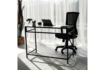 Sabani Skrivbord 100 cm - Glas/Svart - Möbler - Bord & matgrupp - Kontorsbord - Skrivbord