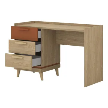 Skrivbord Scandi med 3 lådor - Oljerad Ek - Möbler - Bord & matgrupp - Kontorsbord - Skrivbord