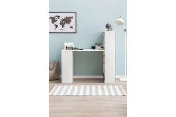 Shuping Skrivbord 120 cm med Förvaring Hyllor - Vit - Möbler - Bord & matgrupp - Kontorsbord - Skrivbord