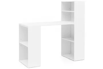 Shuping Skrivbord 120 cm med Förvaring Hyllor - Vit - Möbler - Bord & matgrupp - Kontorsbord - Skrivbord