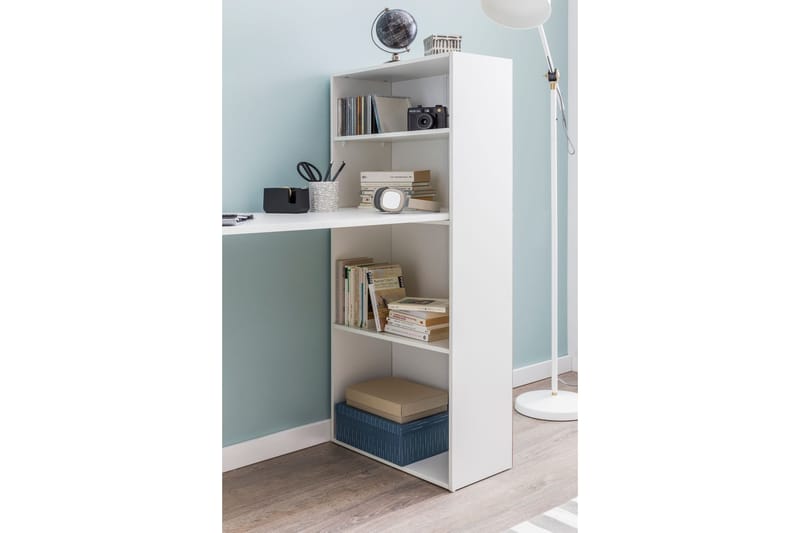 Shuping Skrivbord 120 cm med Förvaring Hyllor - Vit - Möbler - Bord & matgrupp - Kontorsbord - Skrivbord