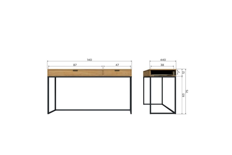 Skrivbord Silas - Ek, Ek - Möbler - Bord & matgrupp - Kontorsbord - Skrivbord