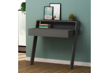 Skoved Skrivbord 94 cm med Förvaring Låda + Hylla - Grå - Möbler - Bord & matgrupp - Kontorsbord - Skrivbord