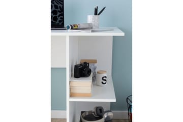 Skrivbord Adeon 82 cm med Förvaring Hyllor - Vit - Möbler - Bord & matgrupp - Kontorsbord - Skrivbord