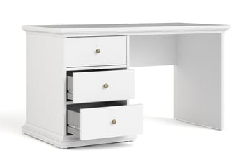 Skrivbord Anjou 130 cm - Vit - Möbler - Bord & matgrupp - Kontorsbord - Skrivbord