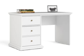 Skrivbord Anjou 130 cm - Vit - Möbler - Bord & matgrupp - Kontorsbord - Skrivbord