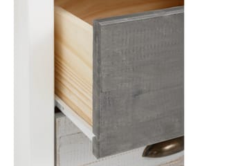 Skrivbord Ashmore 140 cm - Vit/Ljusgrå/Mörkgrå - Möbler - Bord & matgrupp - Kontorsbord - Skrivbord