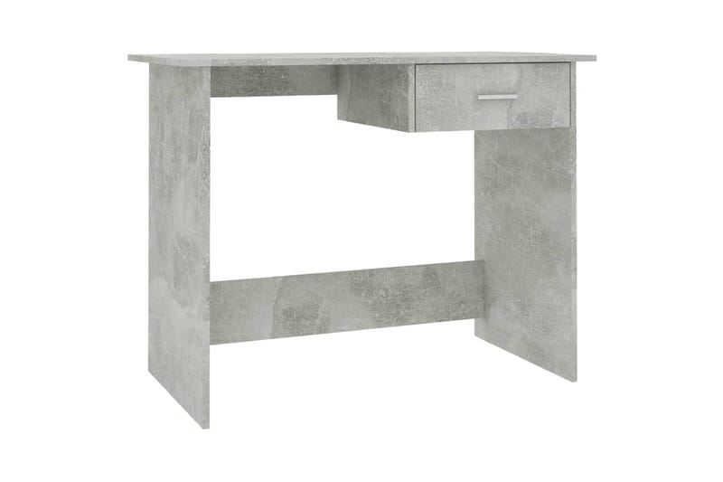 Skrivbord betonggrå 100x50x76 cm spånskiva - Grå - Skrivbord - Datorbord