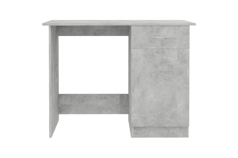 Skrivbord betonggrå 100x50x76 cm spånskiva - Grå - Skrivbord - Datorbord