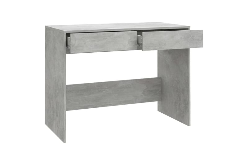 Skrivbord betonggrå 101x50x76,5 cm spånskiva - Grå - Skrivbord - Datorbord