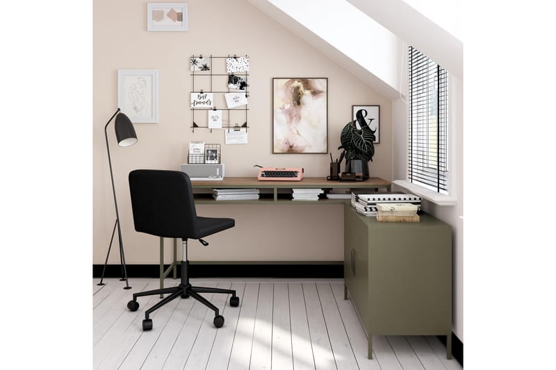 Skrivbord Bradford 153 cm Olivgrön - Dorel Home - Möbler - Bord & matgrupp - Kontorsbord - Skrivbord