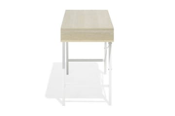 Skrivbord Bromide 120 cm med Förvaring Hylla + 2 Lådor - Trä/Natur - Möbler - Bord & matgrupp - Kontorsbord - Skrivbord