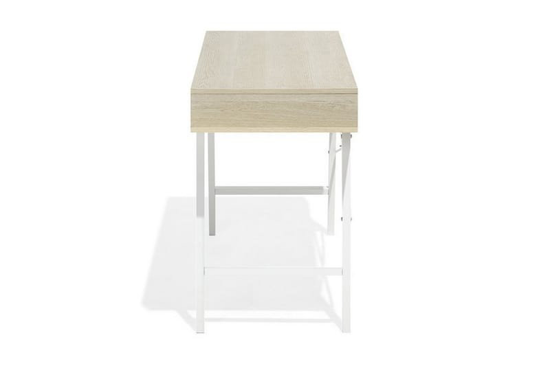 Skrivbord Bromide 120 cm med Förvaring Hylla + 2 Lådor - Trä/Natur - Möbler - Bord & matgrupp - Kontorsbord - Skrivbord