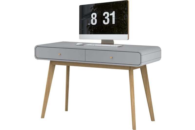 Skrivbord Caitlyn 120 cm - Grå - Möbler - Bord & matgrupp - Kontorsbord - Skrivbord