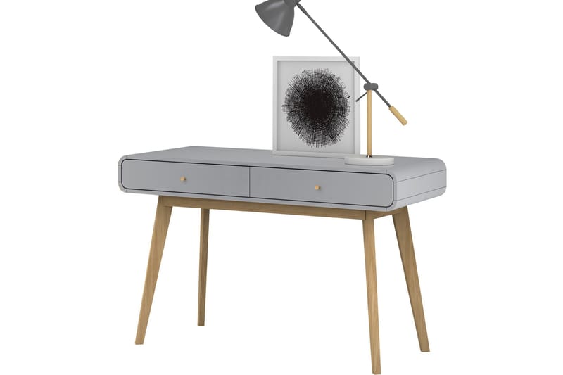 Skrivbord Caitlyn 120 cm - Grå - Möbler - Bord & matgrupp - Kontorsbord - Skrivbord