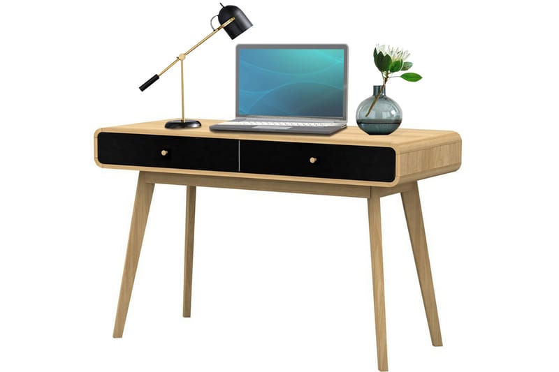 Skrivbord Caitlyn 120 cm - Natur/Svart - Möbler - Bord & matgrupp - Kontorsbord - Skrivbord