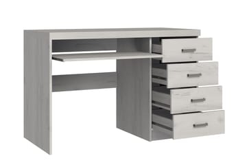 Skrivbord Chatard 120 cm med Förvaring 4 Lådor + Hylla - Ljus Ask - Möbler - Bord & matgrupp - Kontorsbord - Skrivbord