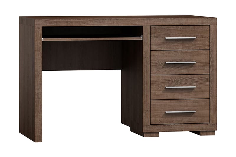 Skrivbord Ciborro 120 cm med Förvaring 4 Lådor - Ekfärg/Brun - Möbler - Bord & matgrupp - Kontorsbord - Skrivbord