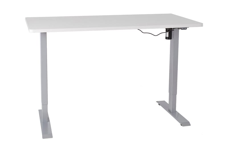 Skrivbord Cogito 140 cm Höj-och Sänkbar - Grå/Vit - Skrivbord - Höj och sänkbart skrivbord - Datorbord