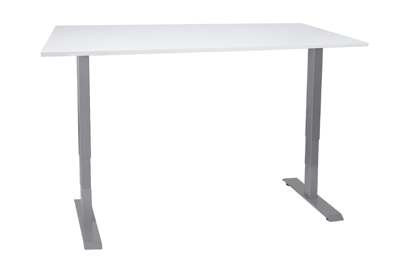 Skrivbord Cogito 2  140 cm Höj-och Sänkbar - Gråvit - Skrivbord - Datorbord - Höj och sänkbart skrivbord