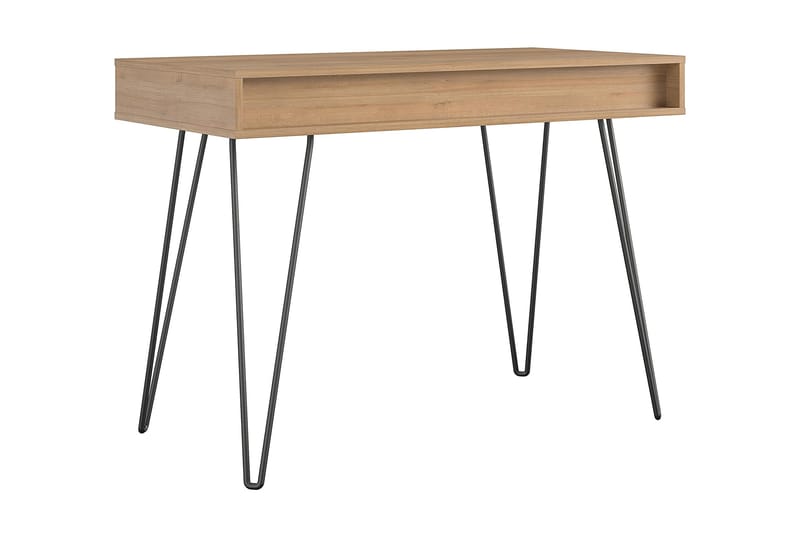 Skrivbord Concord 106 cm med Förvaring Låda Grå/Natur/Svart - Novogratz - Möbler - Bord & matgrupp - Kontorsbord - Skrivbord