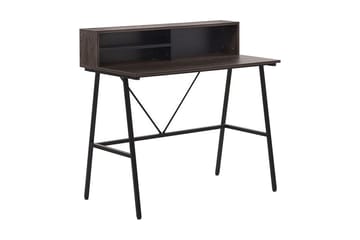 Skrivbord Dacion 100 cm med Förvaring Hyllor - Mörkbrun - Möbler - Bord & matgrupp - Kontorsbord - Skrivbord