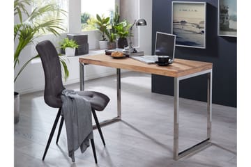 Skrivbord Feehrer 120 cm - Akacia/Krom - Möbler - Bord & matgrupp - Kontorsbord - Skrivbord