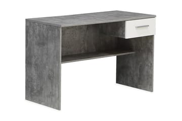 Skrivbord Ferril 110 cm med Förvaring Låda - Grå/Vit - Möbler - Bord & matgrupp - Kontorsbord - Skrivbord