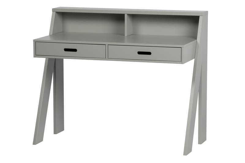 Skrivbord Floella 112 cm med Förvaring 2 Lådor - Betonggrå - Skrivbord - Datorbord