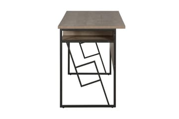 Skrivbord Forrieres 120 cm med Förvaring Hylla - Mörkbrun/Svart - Möbler - Bord & matgrupp - Kontorsbord - Skrivbord