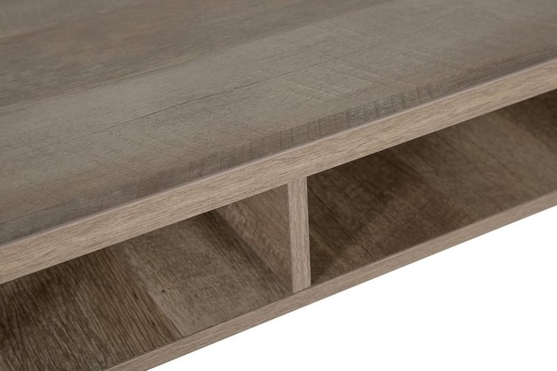 Skrivbord Forrieres 120 cm med Förvaring Hylla - Mörkbrun/Svart - Möbler - Bord & matgrupp - Kontorsbord - Skrivbord