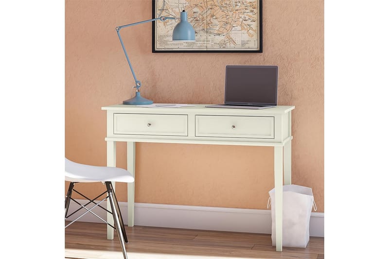 Skrivbord Franklin 90 cm med Förvaring Låda Vit - Dorel Home - Möbler - Bord & matgrupp - Kontorsbord - Skrivbord