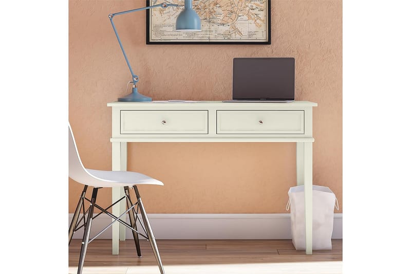 Skrivbord Franklin 90 cm med Förvaring Låda Vit - Dorel Home - Möbler - Bord & matgrupp - Kontorsbord - Skrivbord
