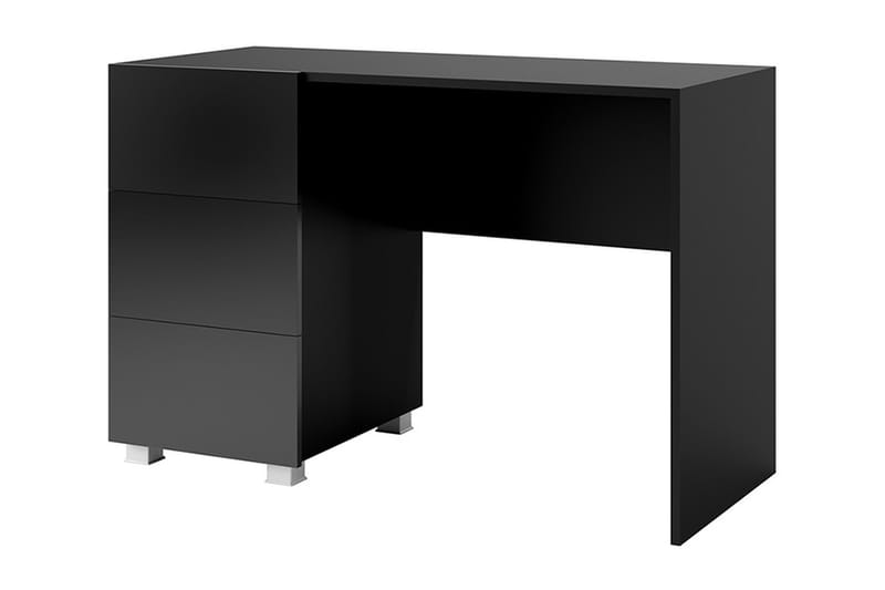 Skrivbord Frick 110 cm med Förvaring - Svart - Skrivbord - Datorbord