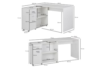 Skrivbord Gaddana 120 cm - Vit - Möbler - Bord & matgrupp - Kontorsbord - Skrivbord