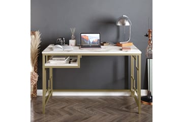 Skrivbord Handen 120 cm med Förvaring Hylla - Guld - Möbler - Bord & matgrupp - Kontorsbord - Skrivbord