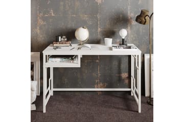 Skrivbord Handen 120 cm med Förvaring Hylla - Vit - Möbler - Bord & matgrupp - Kontorsbord - Skrivbord