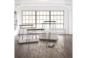 Skrivbord Haven 114 cm med Förvaring Hylla Espresso/Svart - Dorel Home - Möbler - Bord & matgrupp - Kontorsbord - Skrivbord
