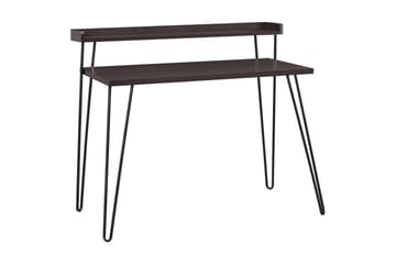 Skrivbord Haven 114 cm med Förvaring Hylla Espresso/Svart - Dorel Home - Möbler - Bord & matgrupp - Kontorsbord - Skrivbord