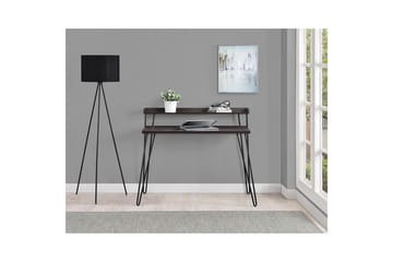 Skrivbord Haven 114 cm med Förvaring Hylla Espresso/Svart - Dorel Home - Möbler - Bord & matgrupp - Kontorsbord - Skrivbord