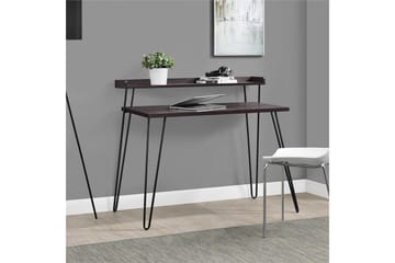 Skrivbord Haven 114 cm med Förvaring Hylla Espresso/Svart - Dorel Home - Möbler - Bord & matgrupp - Kontorsbord - Skrivbord