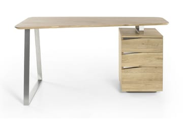 Skrivbord Hilana 150 cm med Förvaring 3 Lådor - Massiv Ek - Möbler - Bord & matgrupp - Kontorsbord - Skrivbord