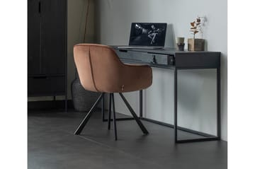 Skrivbord Iria 140 cm med Förvaring Lådor - Ek/Svart - Möbler - Bord & matgrupp - Kontorsbord - Skrivbord