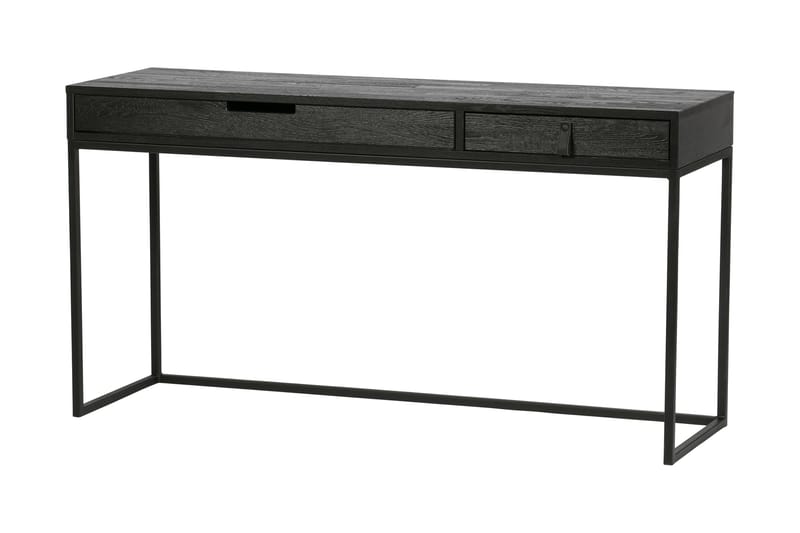 Skrivbord Iria 140 cm med Förvaring Lådor - Ek/Svart - Möbler - Bord & matgrupp - Kontorsbord - Skrivbord