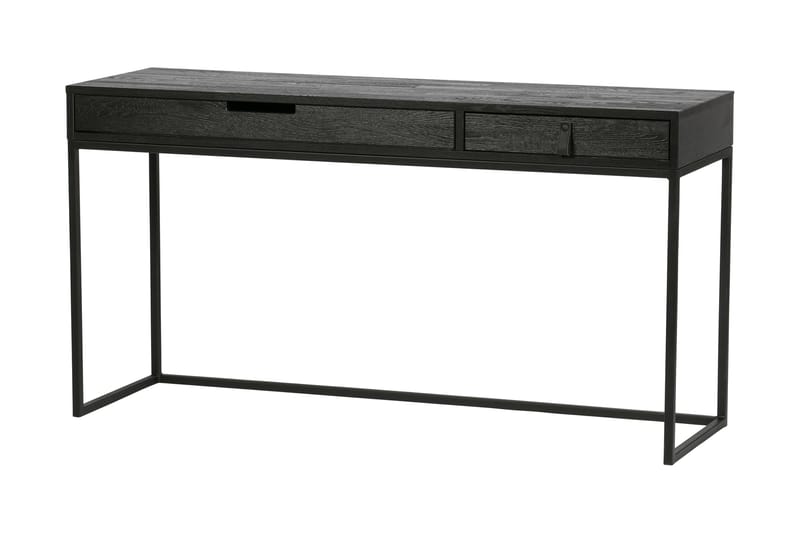 Skrivbord Iria 140 cm med Förvaring Lådor - Ek/Svart - Skrivbord - Datorbord