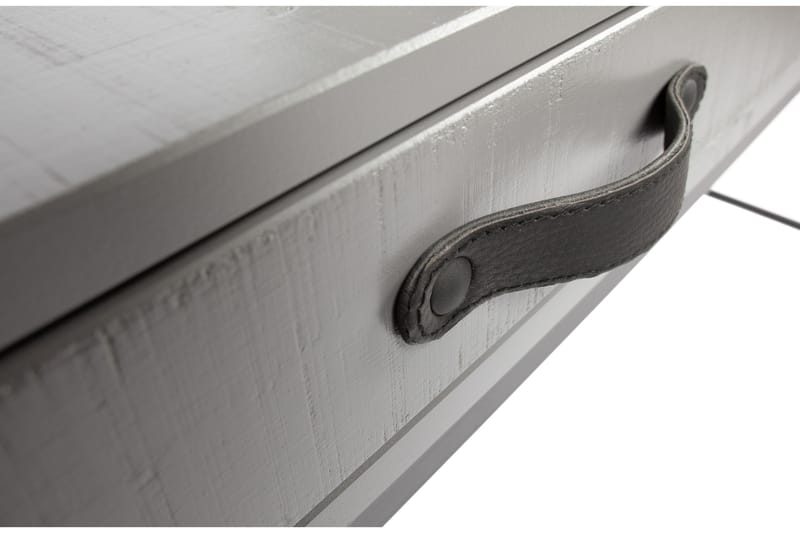 Skrivbord Janey 130 cm med Förvaring Låda + Hylla - Grå/Svart - Skrivbord - Datorbord